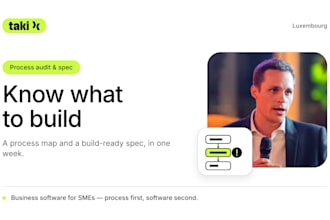 map your business process and write your software spec