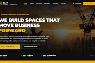 create a modern professional website