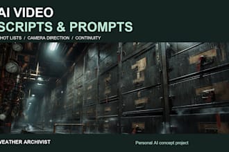 write ai video scripts with shot lists and cinematic prompts