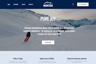 build wix ski rental website snowboard rental booking website