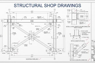 create structural steel and construction shop drawings