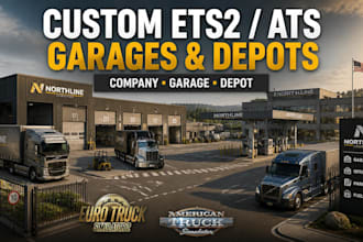 build custom ets2 ats company garages and depots