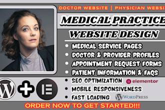 medical practice website, medical website design, doctor website, physician