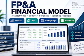 build an excel financial model with budget and forecast