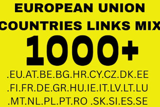 1000 european domains backlinks
