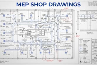 create mep hvac ductwork and building shop drawings