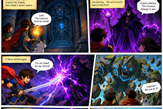 create amazing custom comic illustrations