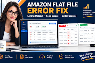 audit fix amazon flat file errors listing upload issues and seller central feeds