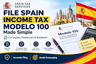 prepare spain income tax return modelo 100 and tax complianceyyy