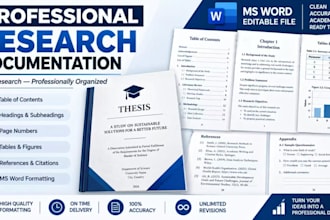 format your thesis or research paper