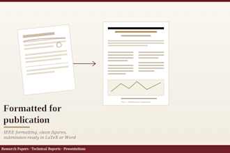 format your research paper in ieee style or design a technical presentation