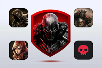 design a professional game logo, steam icon, or app icon
