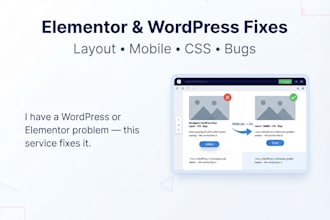fix elementor issues and wordpress bugs