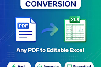 convert scanned pdf, image to editable excel spreadsheet