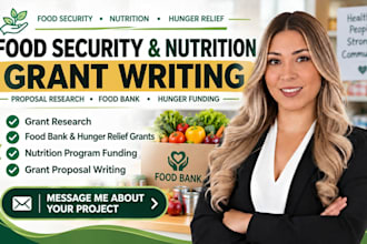 do food security nutrition grant writing proposal research food bank hunger fund