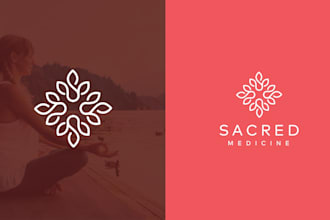 design a luxury wellness, holistic and spiritual logo for your brand