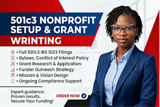 setup nonprofit 501c3 tax exempt, irs form 1023 ez, and charity registration