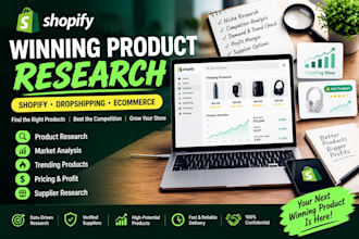 research winning shopify dropshipping products and trending products