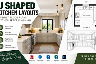 design u shaped kitchen layouts, cabinet floor plans kitchen space planning