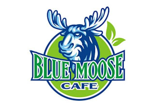 design unique restaurant logo for the blue moose cafe