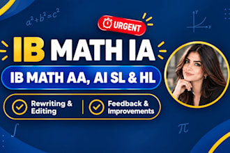 offer ib math ia, math aa, math ai editing and feedback