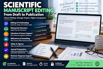 edit and prepare your scientific manuscript for journal submission