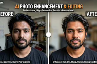 do professional ai photo editing, enhancement, and background removal