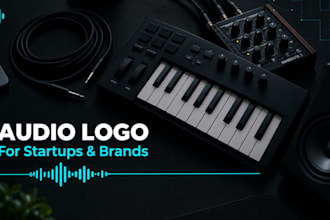 design a minimal audio logo and sonic branding for your startup or brand