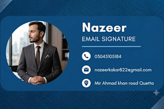 design a professional email signature in canva