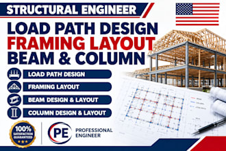 structural engineer load path design framing layout beam column chicago houston