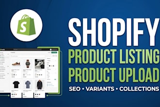 do shopify product listing and product upload
