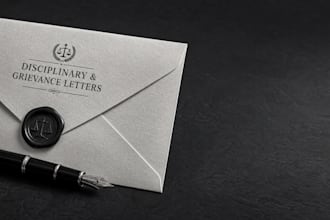 draft a strict UK staff disciplinary notice and workplace grievance letter today