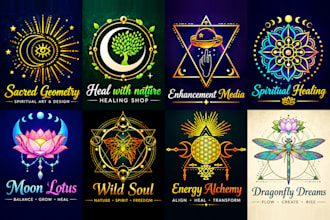 do sacred geometry mystical logo mandala spiritual designs