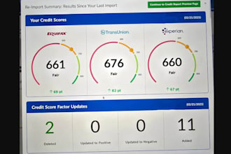 inquiry, credit repair, charge off, late payment, credit report, boost score