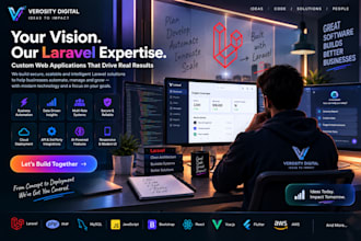 develop a scalable custom laravel web app for your business