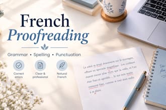 proofread and correct your french text