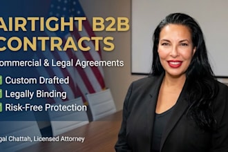 draft airtight b2b commercial contracts and legal agreements