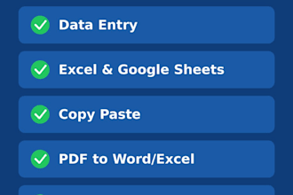 do accurate data entry copy paste and typing