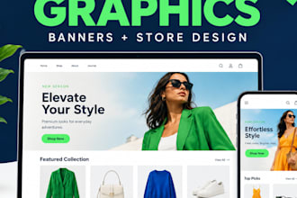 design professional shopify banners and product graphics