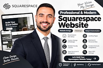design or redesign squarespace website landing page squarespace ecommerce showit