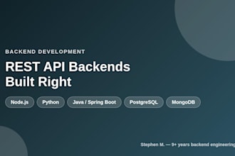 build a rest API backend in node js python or java spring boot
