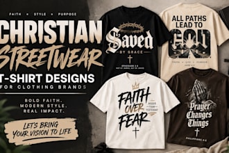 design christian streetwear t shirts apparel graphics for clothing brands