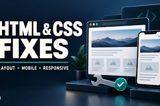 fix HTML CSS bugs and mobile responsive layout issues