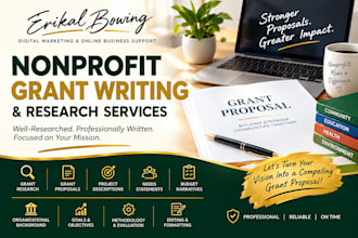 write nonprofit grant proposals and research grant