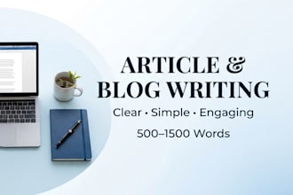 write simple and engaging articles and blog posts