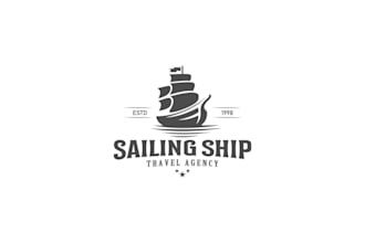 create your boat logo design with fastest delivery