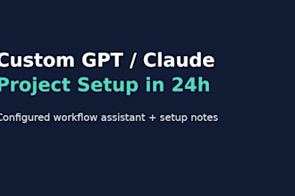 custom gpt or claude project setup in 24h