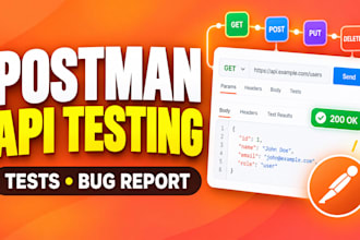 test your rest API with postman and report bugs