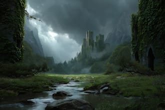 design epic fantasy environments and landscapes