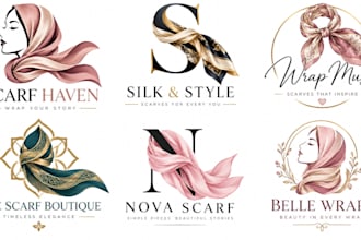 design a professional , fashion, clothing, textile, or accessories scarf logo